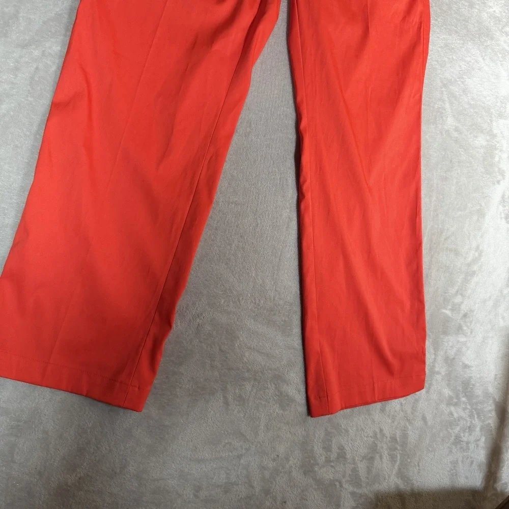 Nike Golf Dri-FIT Mens Red Flat Front Stretch Performance Pants 36x30
